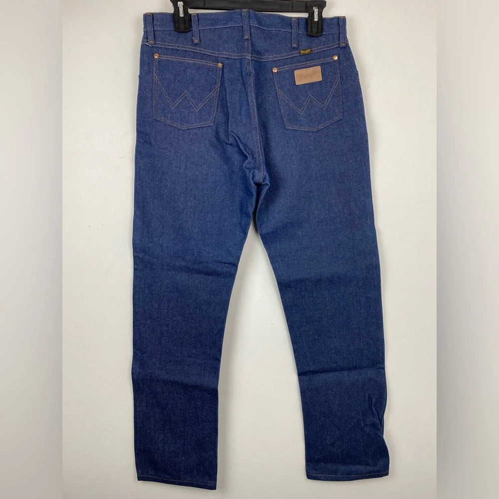 Wrangler size 36x32 Blue Denim Cowboy Cut Original Fit Jeans